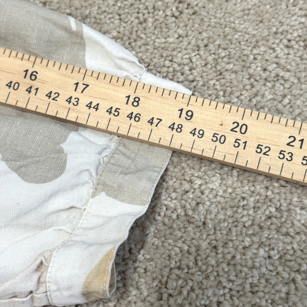 Tradlands Nova Caroline Print Linen Blend Midi Dress Neutral Earth Tones Small - Picture 7 of 9